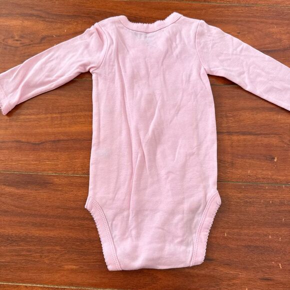 Carter’s Long-sleeve Pink Bodysuit 6 m - Picture 6 of 6